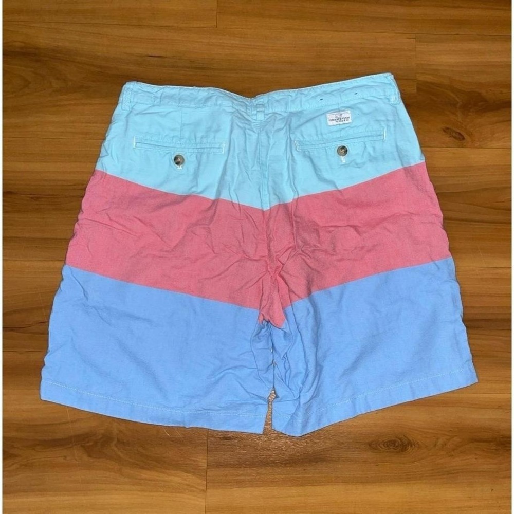 Mens Vineyard Vines Color Block 3 Tone Club Casual Shorts - Picture 2 of 4